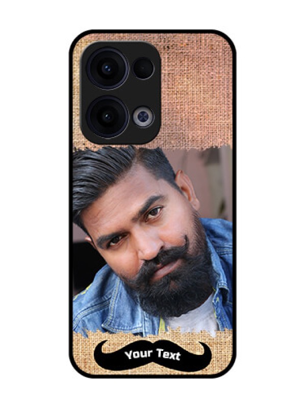 Custom Reno 13 5G Custom Glass Phone Case - With Texture Design