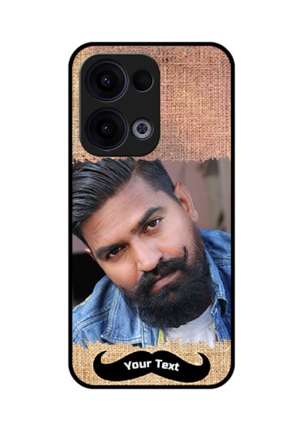 Reno 13 5G Custom Glass Phone Case - With Texture Design