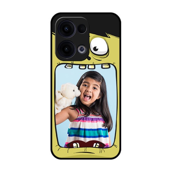 Reno 13 5G Custom Glass Phone Case - Cartoon Monster Back Case Design Reno 13 5G Custom Glass Phone Case - Cartoon Monster Back Case Design