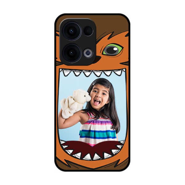 Reno 13 5G Custom Glass Phone Case - Owl Monster Back Case Design Reno 13 5G Custom Glass Phone Case - Owl Monster Back Case Design