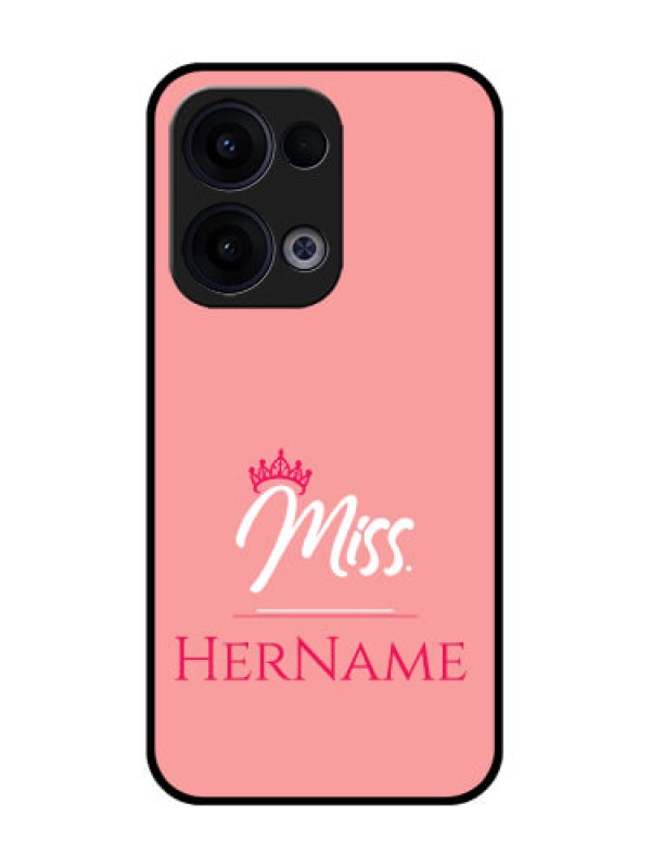 Custom Reno 13 5G Custom Glass Phone Case - Mrs With Name Design