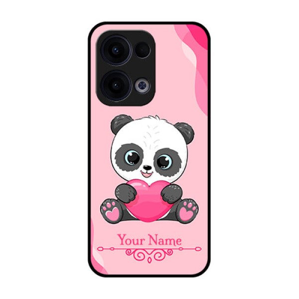 Reno 13 5G Custom Glass Phone Case - Cute Panda Design