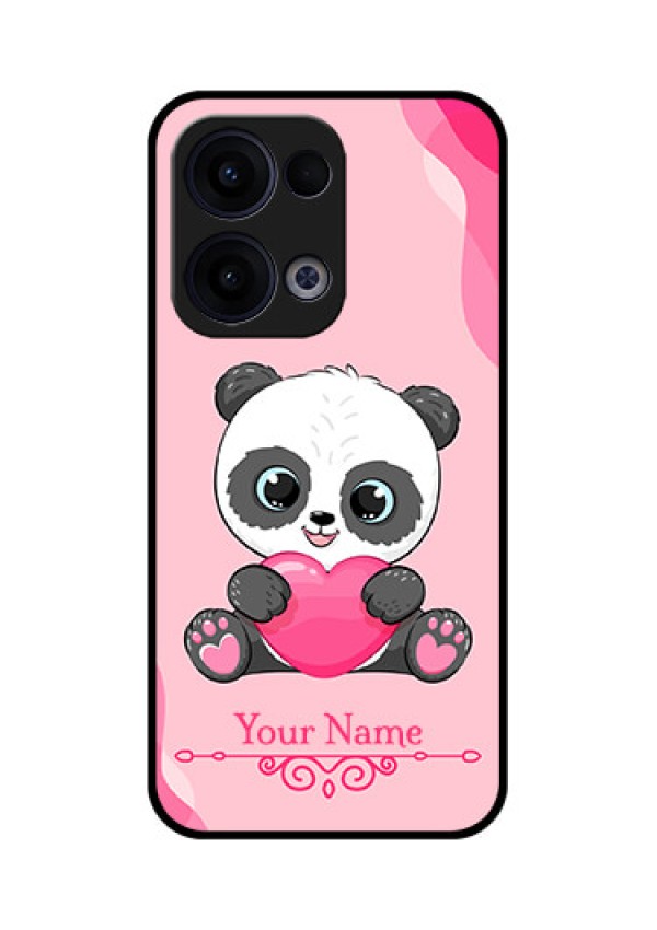 Reno 13 5G Custom Glass Phone Case - Cute Panda Design