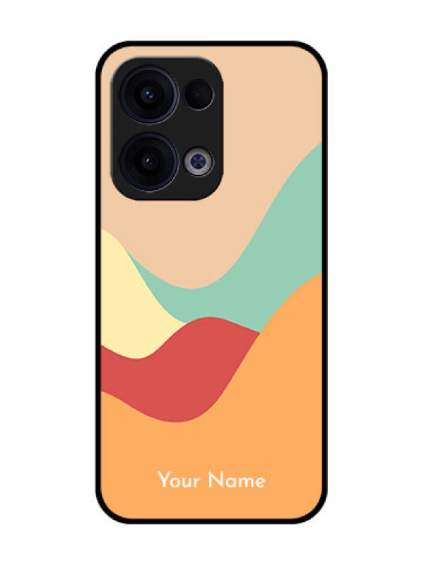 Custom Reno 13 5G Custom Glass Phone Case - Ocean Waves Multi - Colour Design