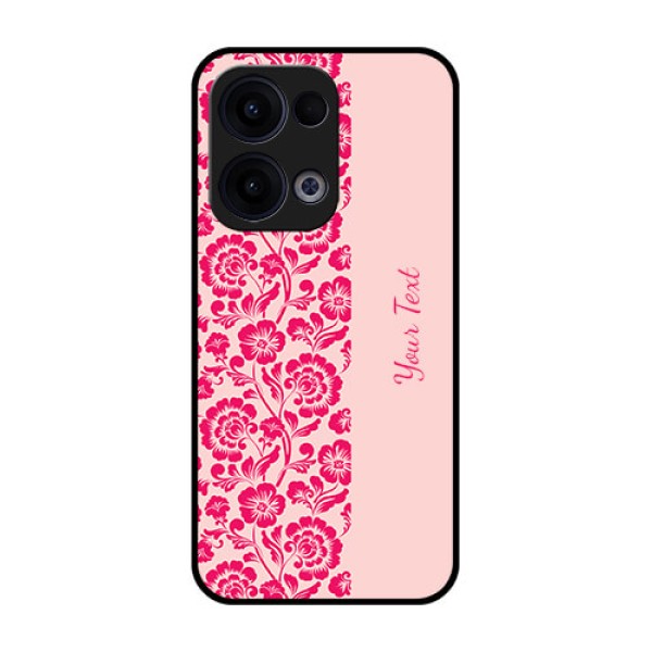 Reno 13 5G Custom Glass Phone Case - Attractive Floral Pattern Design Reno 13 5G Custom Glass Phone Case - Attractive Floral Pattern Design