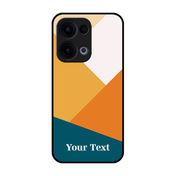 Reno 13 5G Custom Glass Phone Case - Stacked Multi - Colour Design