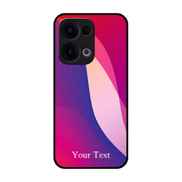 Reno 13 5G Custom Glass Phone Case - Digital Abstract Overlap Design