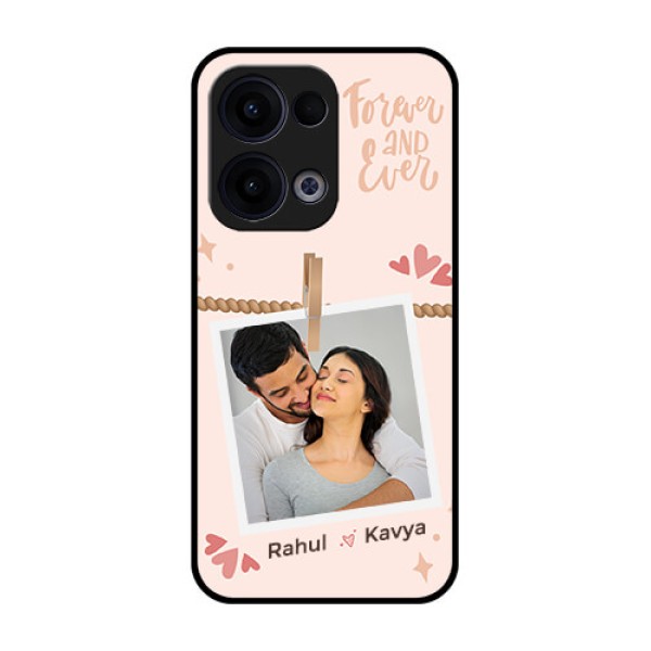 Reno 13 5G Custom Glass Phone Case - Forever And Ever Love Design Reno 13 5G Custom Glass Phone Case - Forever And Ever Love Design