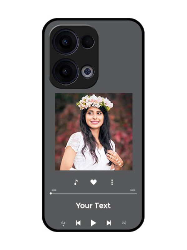 Custom Reno 13 5G Custom Glass Phone Case - Play The Music Design