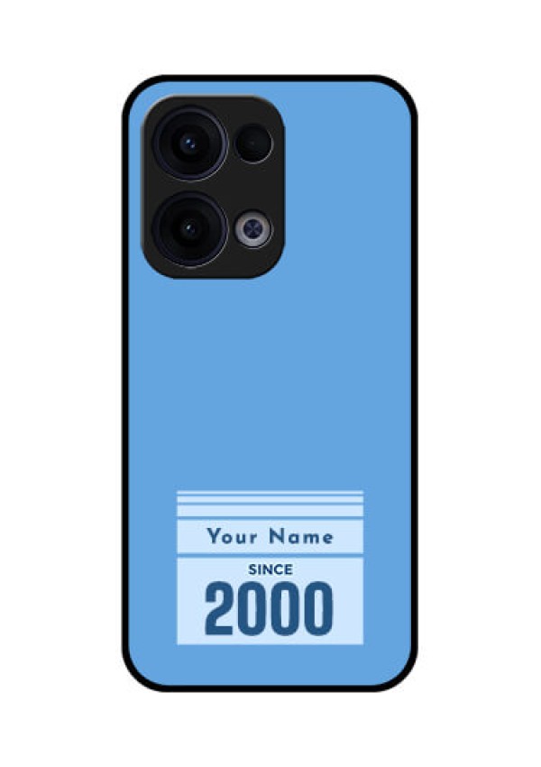 Reno 13 5G Custom Glass Phone Case - Custom Year Of Birth Design
