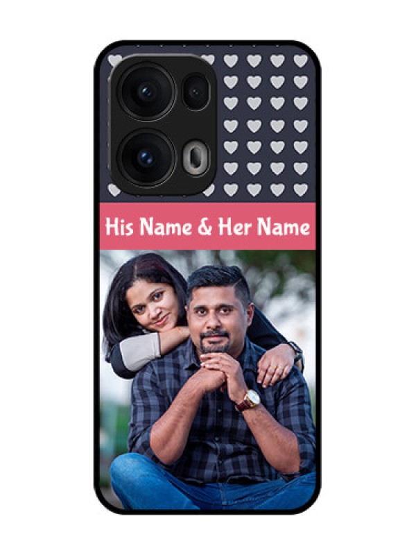 Custom Reno 13 Pro 5G Custom Glass Phone CaseLove Symbols Design