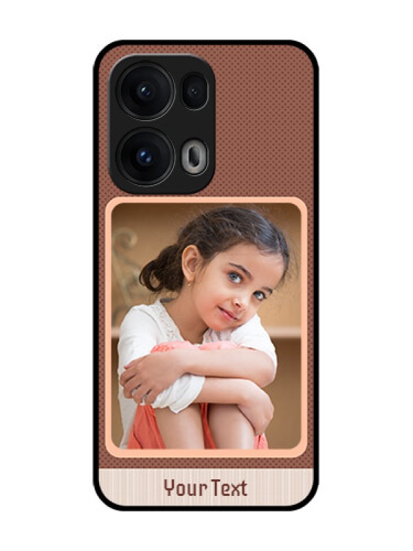 Custom Reno 13 Pro 5G Custom Glass Phone CaseSimple Pic Upload Design