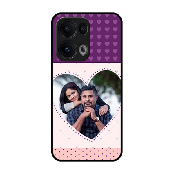 Reno 13 Pro 5G Custom Glass Phone CaseViolet Love Dots Design Reno 13 Pro 5G Custom Glass Phone CaseViolet Love Dots Design