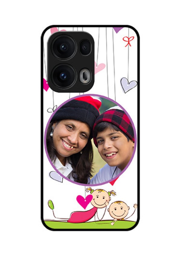 Reno 13 Pro 5G Custom Glass Phone CaseCute Kids Phone Case Design