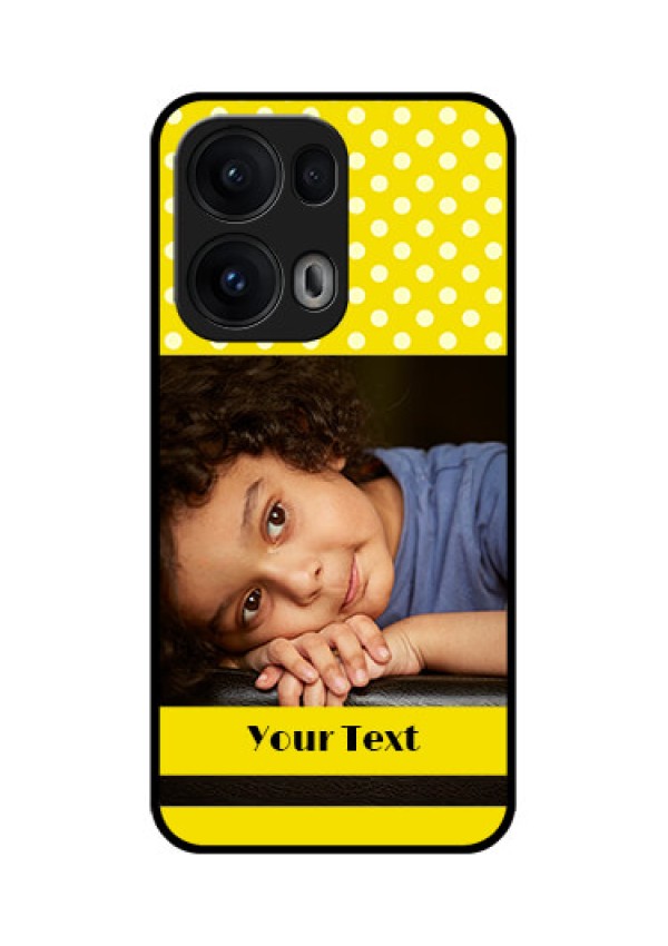 Reno 13 Pro 5G Custom Glass Phone CaseBright Yellow Case Design