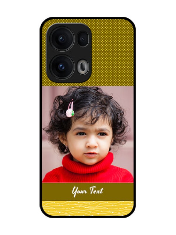 Custom Reno 13 Pro 5G Custom Glass Phone CaseSimple Green Color Design