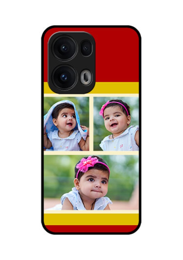 Reno 13 Pro 5G Custom Glass Phone CaseMultiple Pic Upload Design