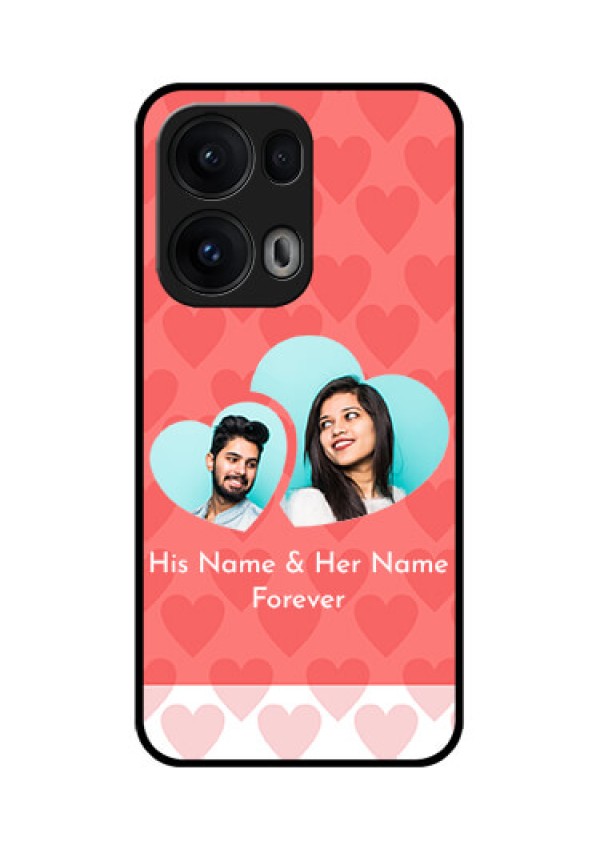 Reno 13 Pro 5G Custom Glass Phone CaseCouple Pic Upload Design