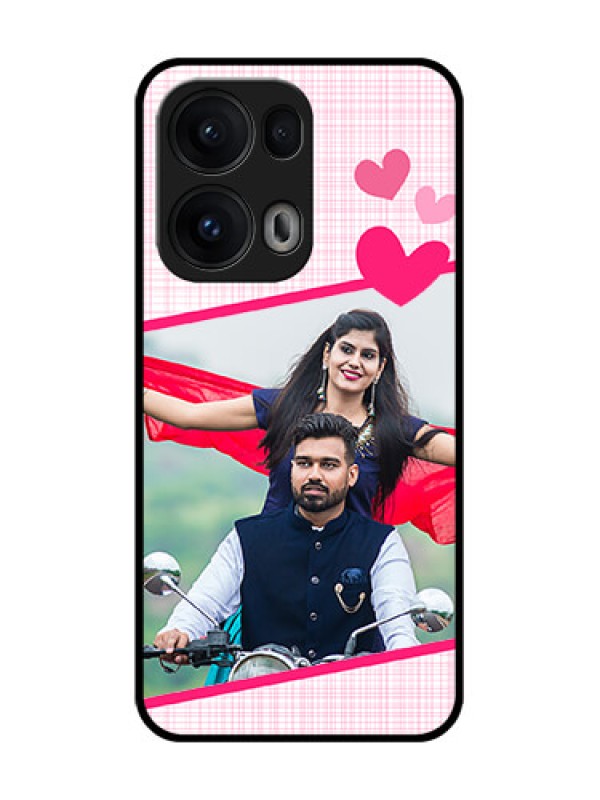 Custom Reno 13 Pro 5G Custom Glass Phone CaseLove Shape Heart Design