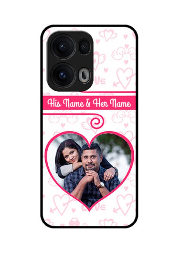 Reno 13 Pro 5G Custom Glass Phone CaseHeart Shape Love Design