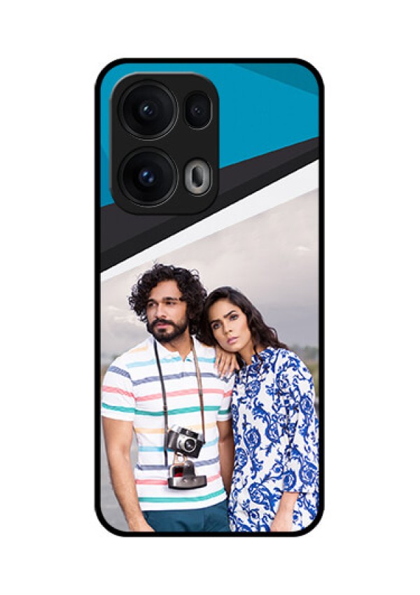 Reno 13 Pro 5G Custom Glass Phone CaseSimple Pattern Photo Upload Design