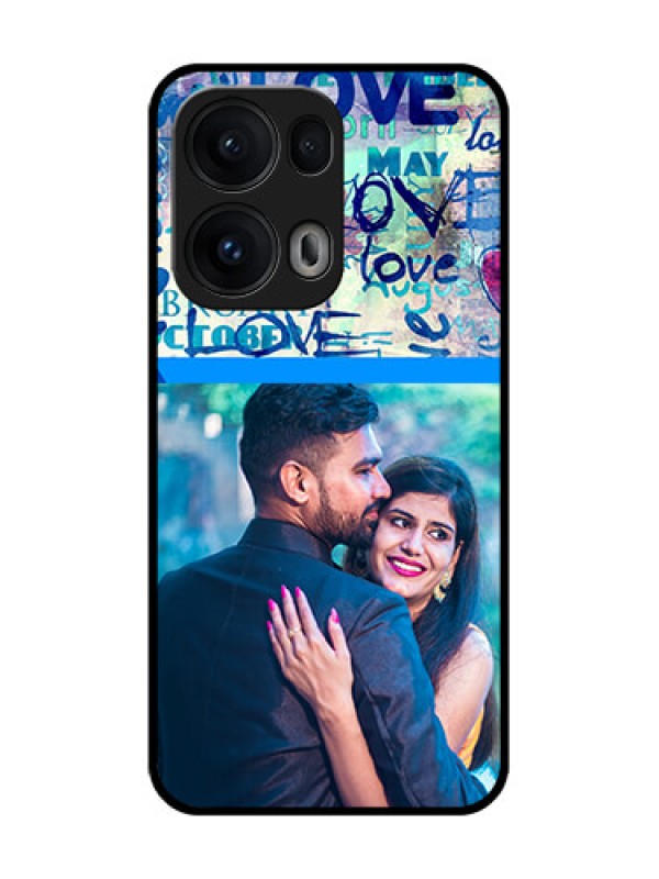Custom Reno 13 Pro 5G Custom Glass Phone CaseColorful Love Design