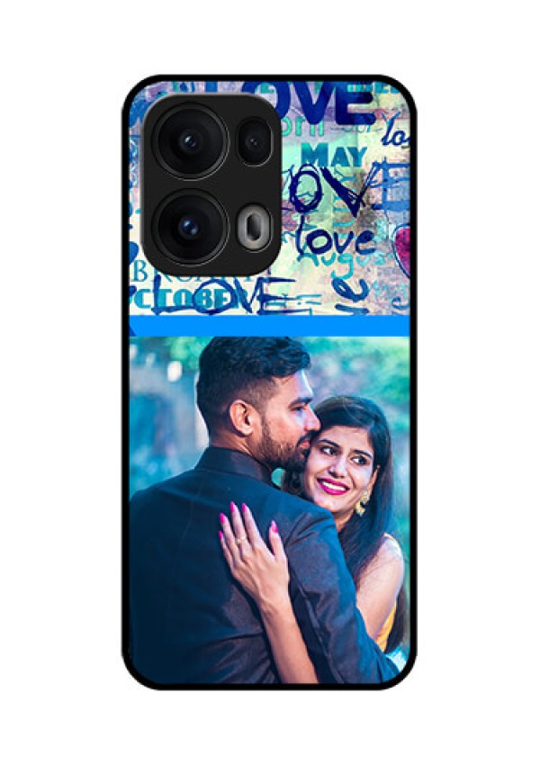 Reno 13 Pro 5G Custom Glass Phone CaseColorful Love Design