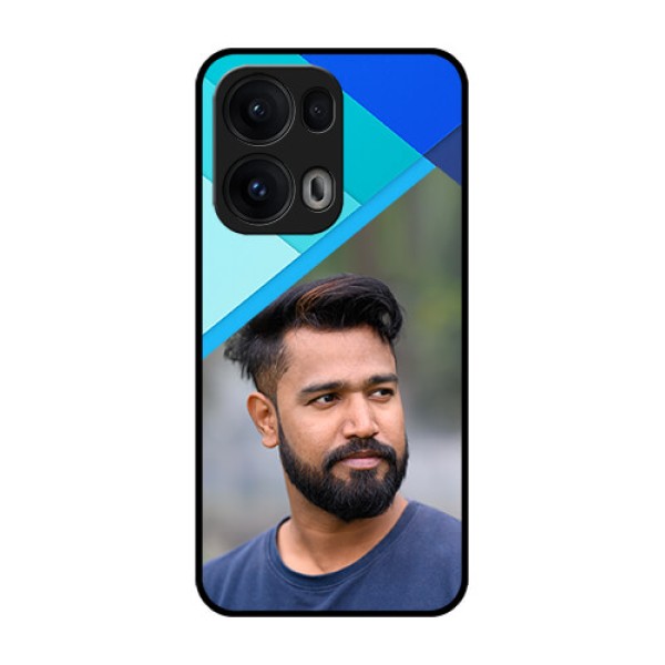 Reno 13 Pro 5G Custom Glass Phone CaseBlue Pattern Design
