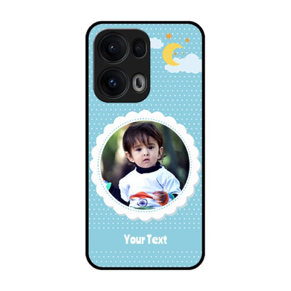 Reno 13 Pro 5G Custom Glass Phone CaseViolet Pattern Design