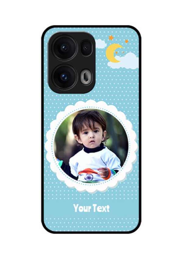 Reno 13 Pro 5G Custom Glass Phone CaseViolet Pattern Design