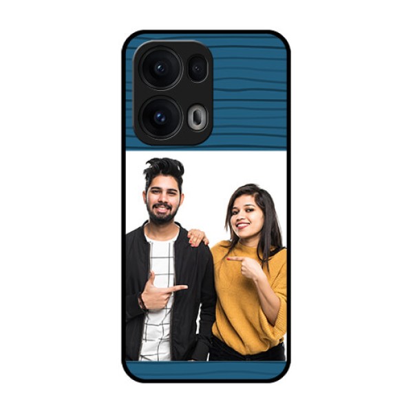 Reno 13 Pro 5G Custom Glass Phone CaseBlue Pattern Cover Design Reno 13 Pro 5G Custom Glass Phone CaseBlue Pattern Cover Design