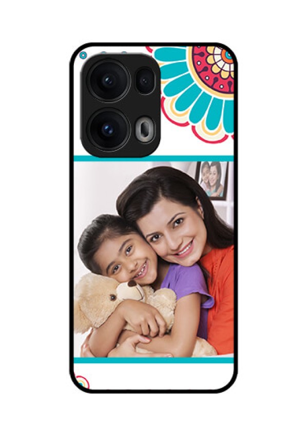Reno 13 Pro 5G Custom Glass Phone CaseFlower Design