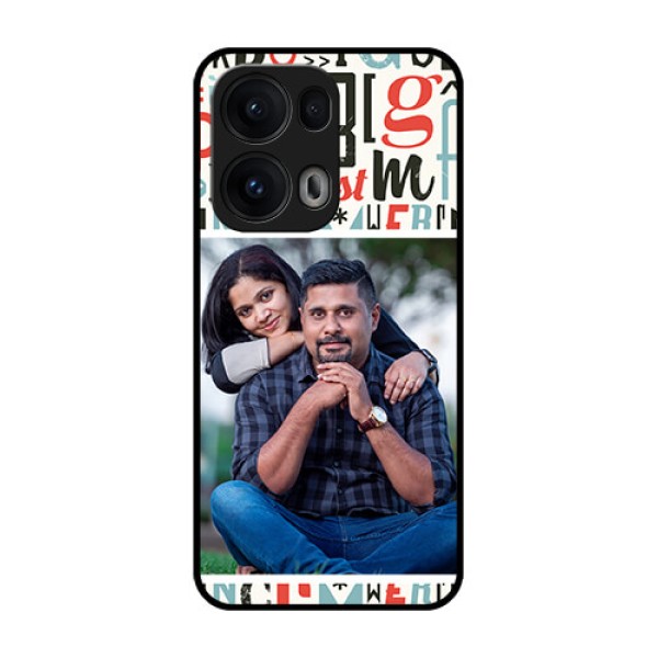 Reno 13 Pro 5G Custom Glass Phone CaseAlphabet Design