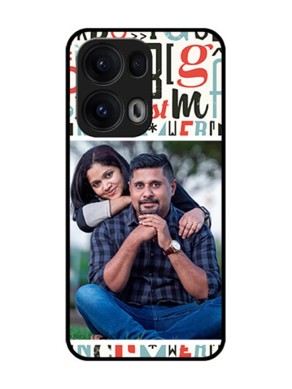 Custom Reno 13 Pro 5G Custom Glass Phone CaseAlphabet Design