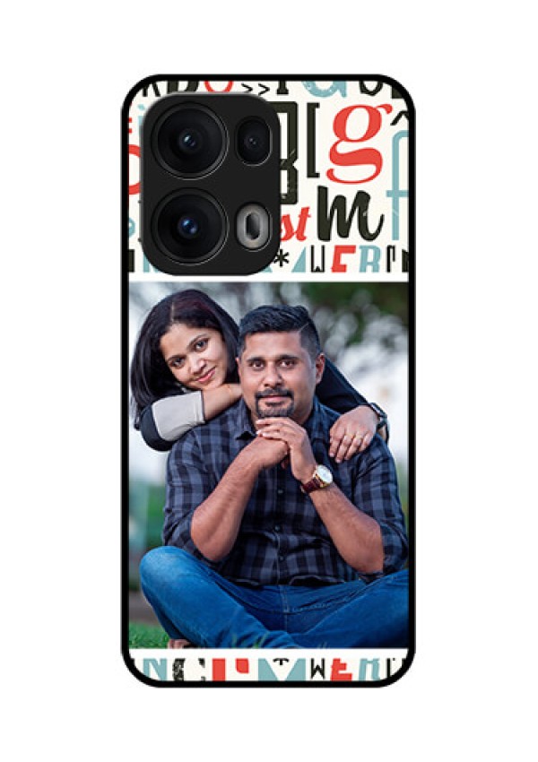 Reno 13 Pro 5G Custom Glass Phone CaseAlphabet Design