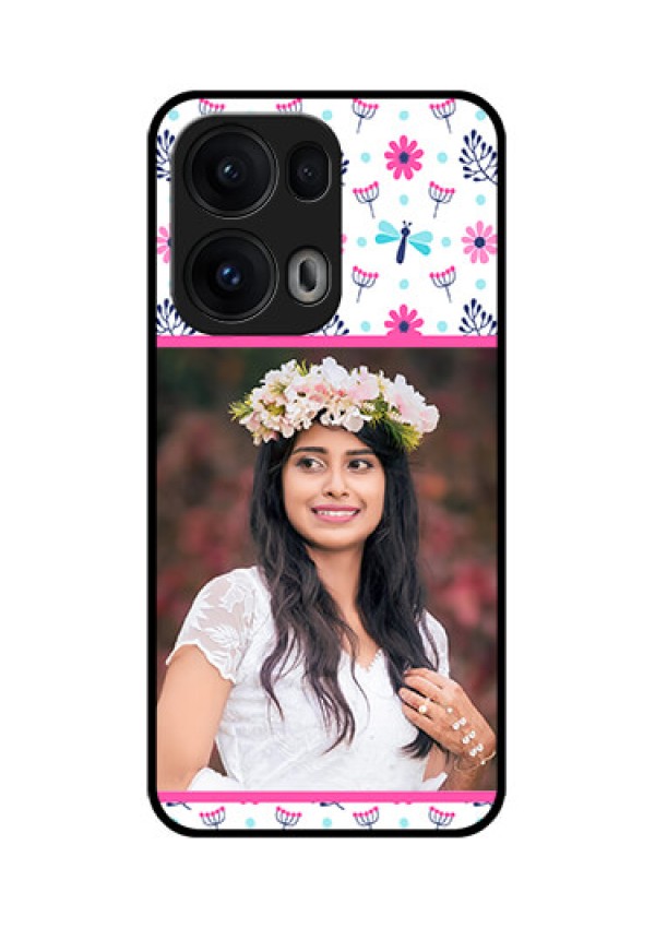 Reno 13 Pro 5G Custom Glass Phone CaseColorful Flower Design