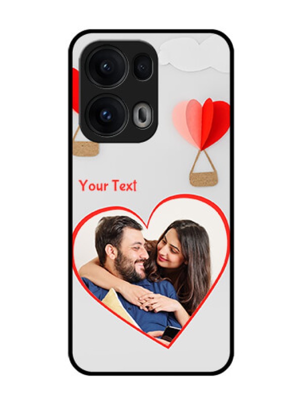 Custom Reno 13 Pro 5G Custom Glass Phone CaseParachute Love Design