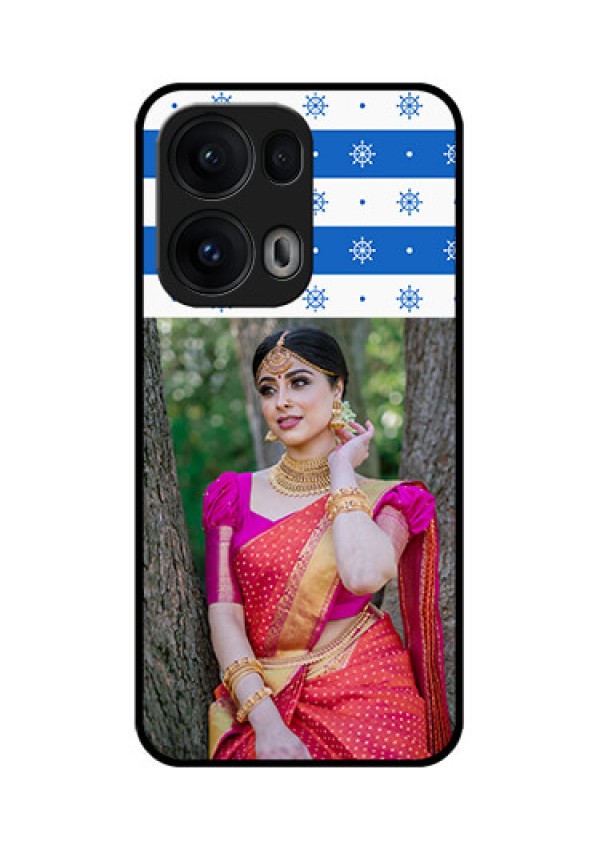 Reno 13 Pro 5G Custom Glass Phone CaseSnow Pattern Design