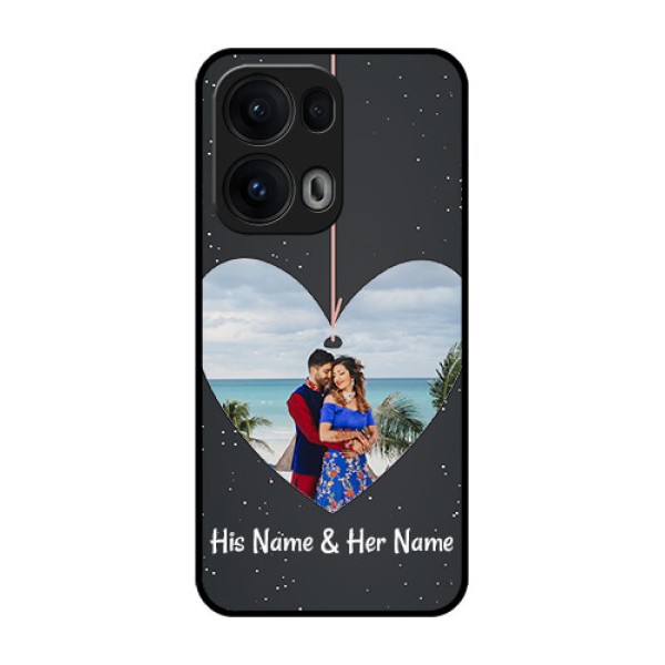 Reno 13 Pro 5G Custom Glass Phone CaseHanging Heart Design