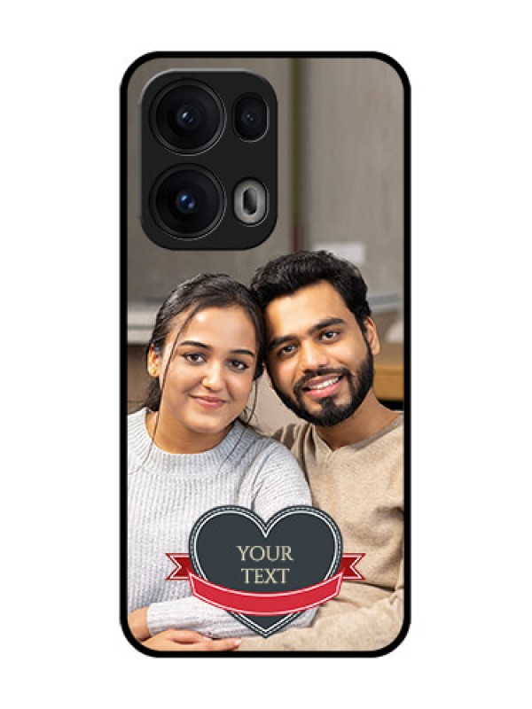 Custom Reno 13 Pro 5G Custom Glass Phone CaseJust Married Couple Design