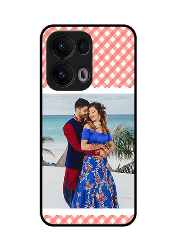 Reno 13 Pro 5G Custom Glass Phone CasePink Pattern Design
