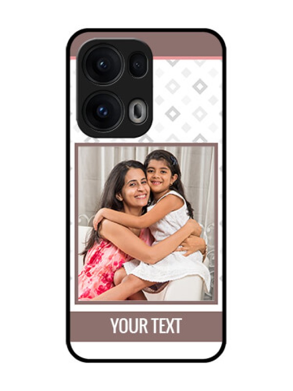 Custom Reno 13 Pro 5G Custom Glass Phone CaseSimple Diamond Design