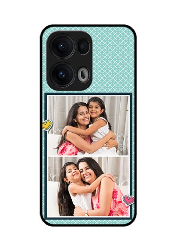 Reno 13 Pro 5G Custom Glass Phone Case2 Image Holder With Pattern Design