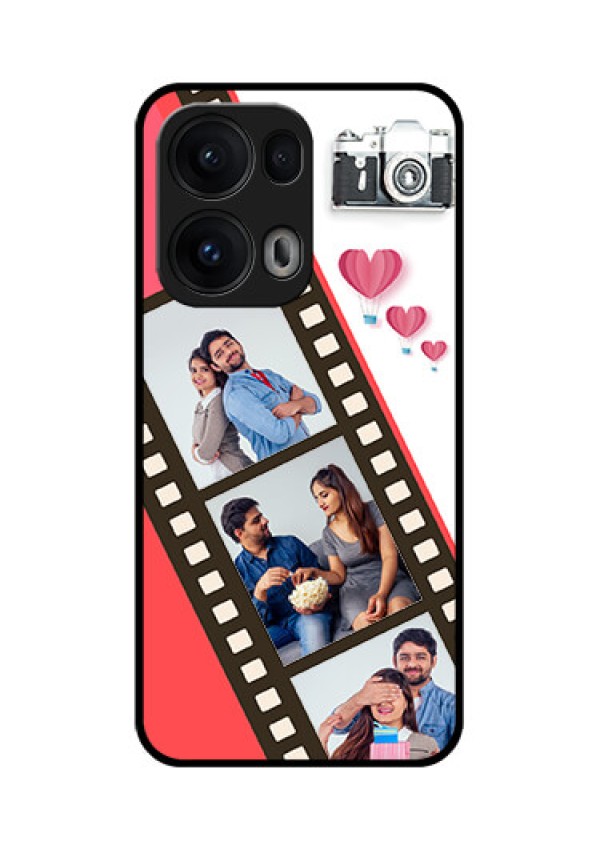 Reno 13 Pro 5G Custom Glass Phone Case3 Image Holder With Film Reel