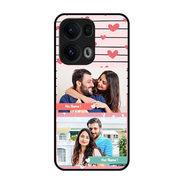 Reno 13 Pro 5G Custom Glass Phone CasePhoto With Heart Design Reno 13 Pro 5G Custom Glass Phone CasePhoto With Heart Design
