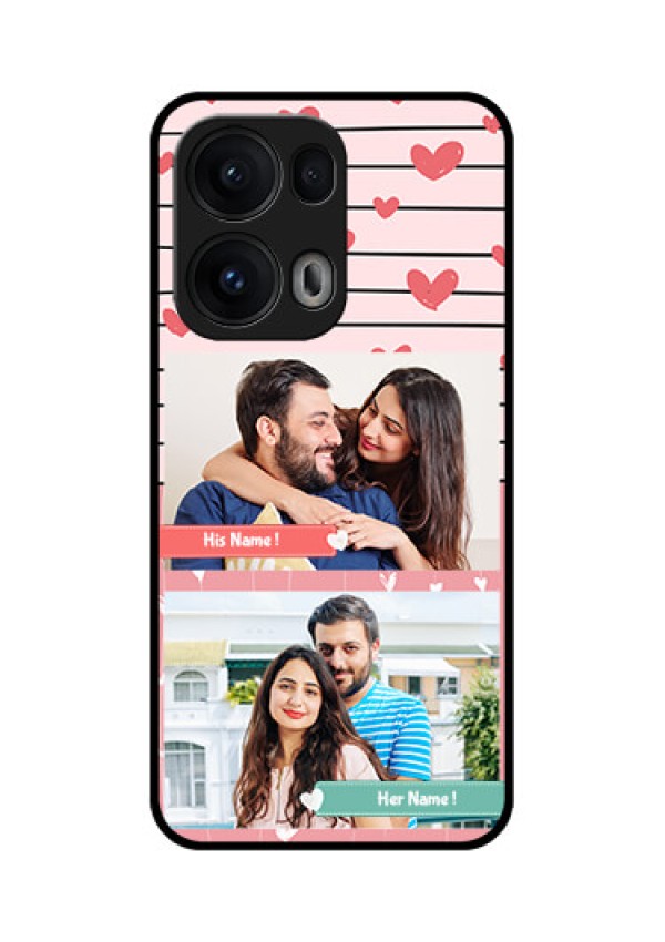 Reno 13 Pro 5G Custom Glass Phone CasePhoto With Heart Design