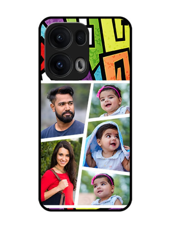 Custom Reno 13 Pro 5G Custom Glass Phone CaseGraffiti Pattern Design