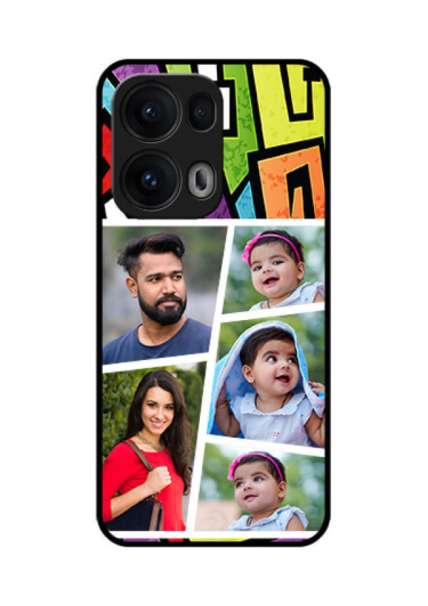 Reno 13 Pro 5G Custom Glass Phone CaseGraffiti Pattern Design