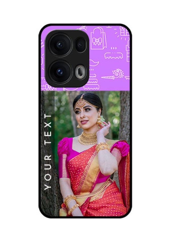 Reno 13 Pro 5G Custom Glass Phone CaseBirthday Icons Design