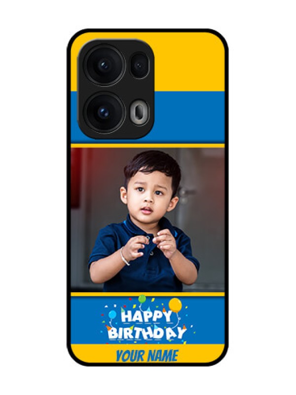 Custom Reno 13 Pro 5G Custom Glass Phone CaseBirthday Wishes Design